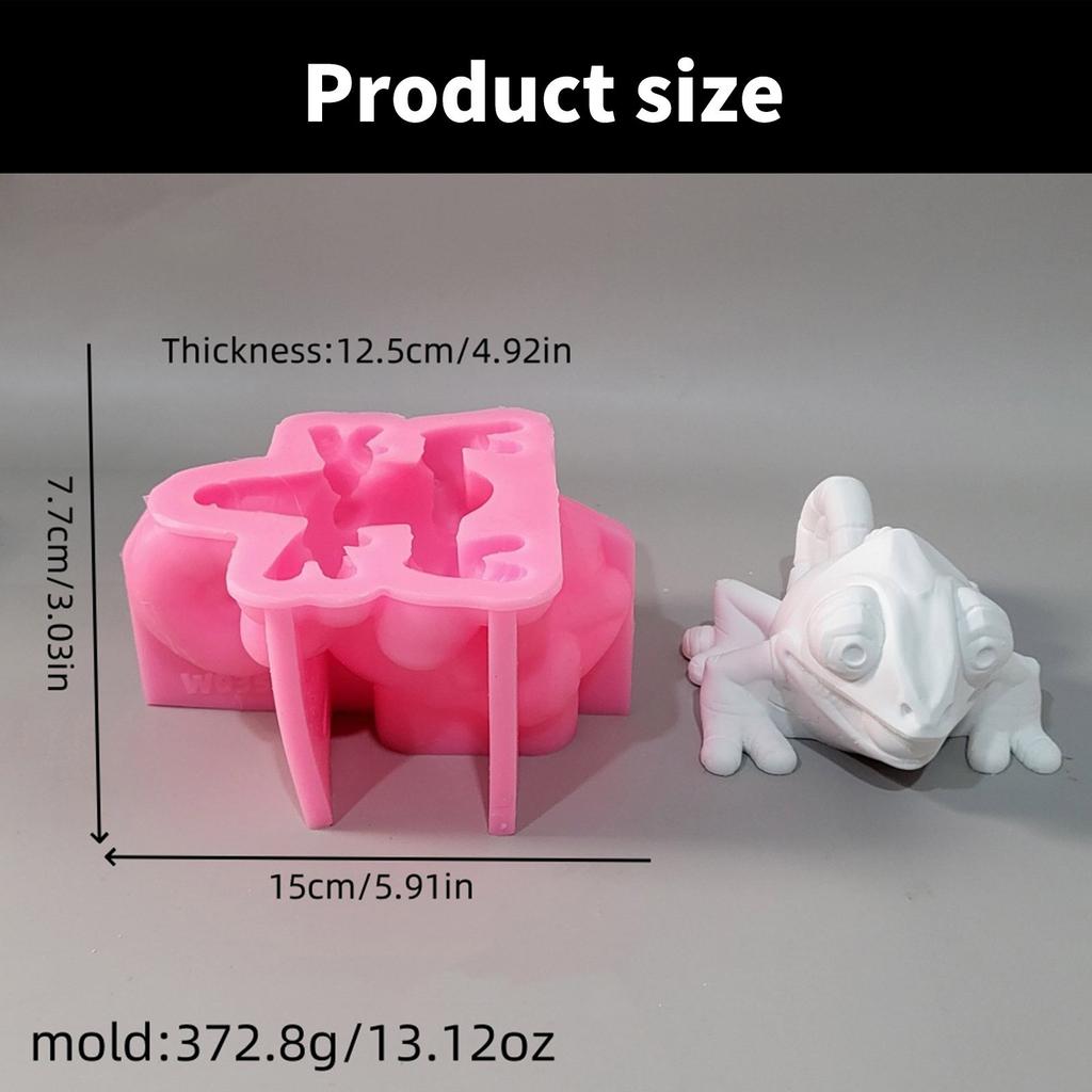 Durable Silicone Mold for Creating Detailed Chameleon Plaster Display Ornaments Perfect for Art Lovers and Gift Makers