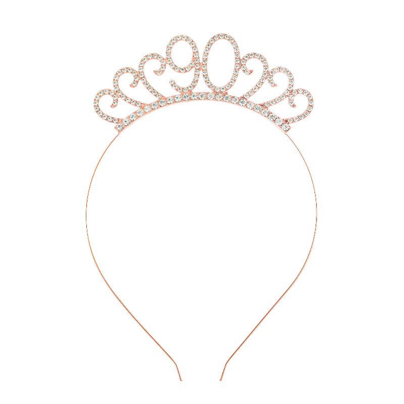 Cross-Border Digital Birthday Crown Set: Headdress, Party Shoulder Strap & Etiquette Belt Photo Prop for Girls