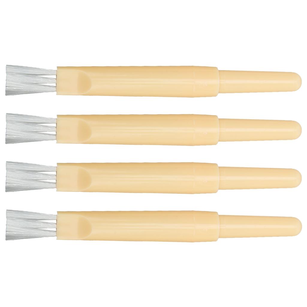 4pcs Stitch Remover Plastic Material Upper Brush Design Manual Dedicated Easy Removing Portable