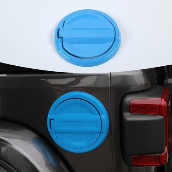 Side Door Fuel Filler Cover Gas Tank Cap Trim for Jeep Wrangler JL 4Xe Baby Blue
