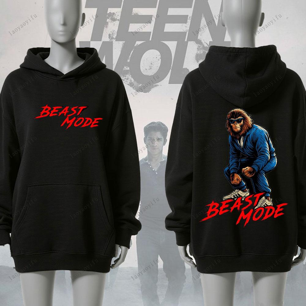 

Толстовка Teen Wolf Мужская Унисекс Спортивная одежда Удобные Толстовки с Личностью Имеют Карман Регулируемый Шнурок Пуловер 3XL