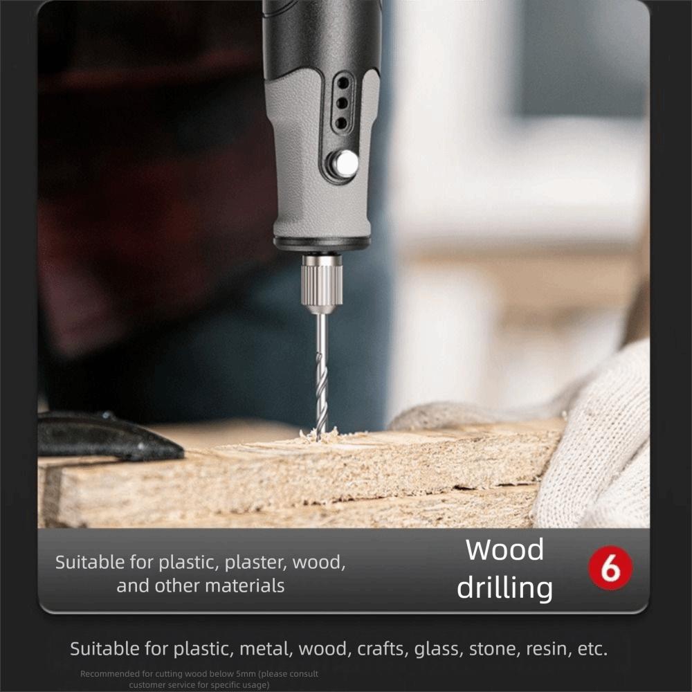 5-speed Regulation Mini Electric Drill Cordless Touch Screen Engraving Drilling Tool USB Rechargeable Drill Rotary Tool