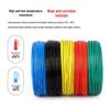 Teflon High-Temp Silver-Plated Wire, 28/30 AWG, 0.12-6 sq mm, Tinned Copper Connection Wire.