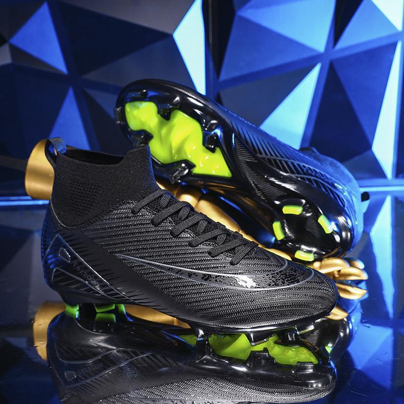 High-top Football Shoes Tf Broken Nails Artificial Turf AG Nails Youth Students Men and Women Training Sports Shoes