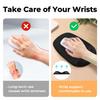 EooCoo Mouse Pad with Wrist Gel Wrist Hand Central Hollow Great for Small Wrist Pain Tendonitis Fatigue Cute For Office and Home Washable Black Rest,