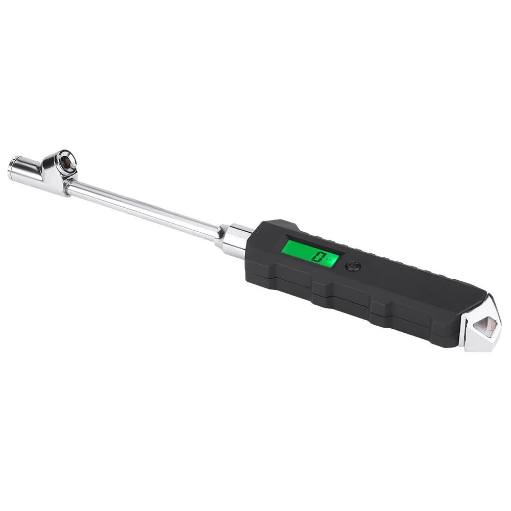 Stainless Steel Dual Head Portable Digital Tire Pressure Gauge 200PSI for Car Truck Motorcycle