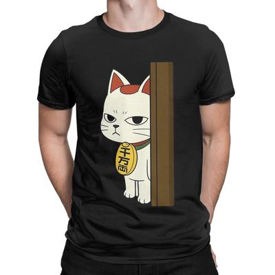 Novelty Anime Dandadan Turbo Granny Cat T-Shirt for Men Crewneck Pure Cotton T Shirts  Short Sleeve Tees New Arrival Clothes