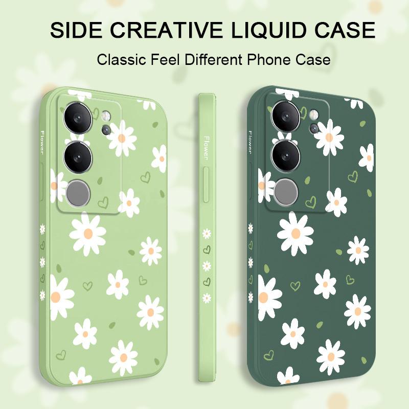 Tender Daisy Phone Case For VIVO V40 V30 V29 V29E V27 V27E V25 V25E V23 V23E V21 V20 Y20 Y12 Y21 Y22 Y50 Y35 Y76 Y36 Pro 4G 5G