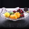 Yude Crystal Glass Snack & Fruit Plate Set (3-Pack)