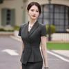 Women's Summer Professional Business Suit Set - Formal Beauty Salon Reception Workwear
