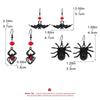 Gothic Vampire Bat Earrings For Women Vintage Red  Water Drop Pendant Earring Halloween Pagan Witch Ear Jewelry Gift