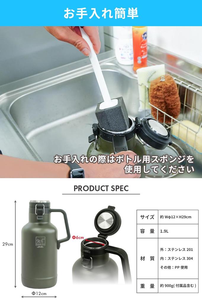 FUTUREFOX Ice Container Jug, Ice Pack for Camping and Outdoor Use, 1.9L/3.8L (1/2 Gallon (approx. 1.9L))