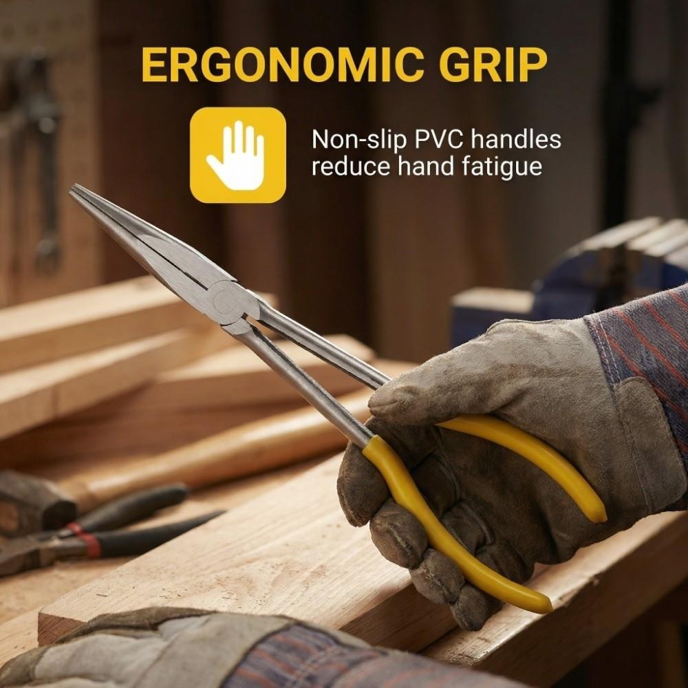 Long Long Nose Pliers Extended Bent Nose Pliers Convenient Hand Pliers Household Use