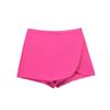 Vintage High Waist Side Zipper Female Skirt Women Fashion Pareo Style Shorts Skirts