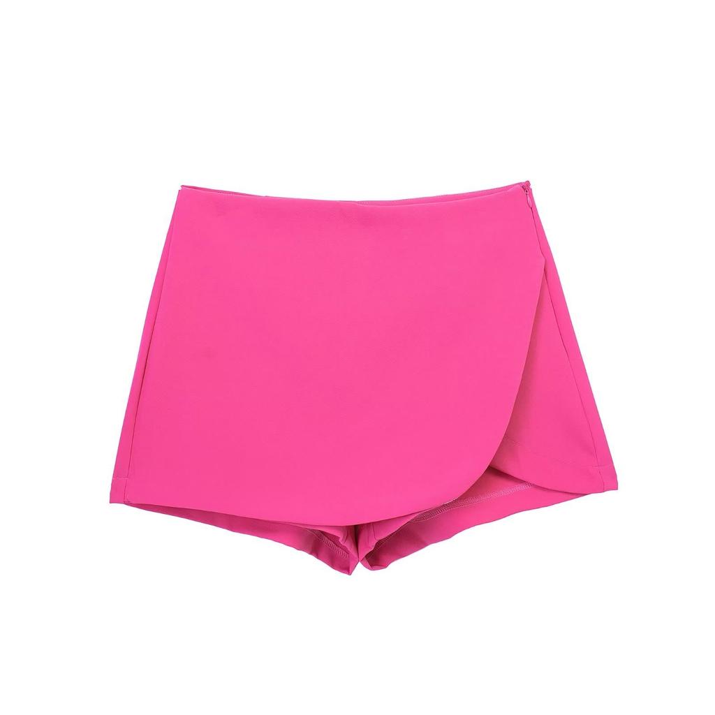 Vintage High Waist Side Zipper Female Skirt Women Fashion Pareo Style Shorts Skirts