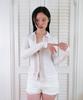 Lujeuseullibobeo Striped Lace Veil Blouse *Ivory