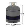 Propane Tank Cover With Side Stable Tabletop For Standard 20lb Tank Cylinder Protective Cover 210D Oxford Cloth