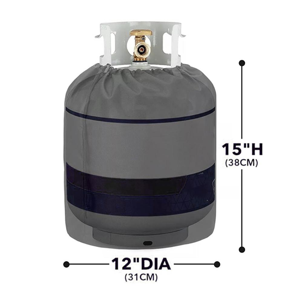 

For Standard 20lb Propane Tank Cover with Side Tabletop and Waterproof Heavy Duty Oxford Fabric for Outdoor Use