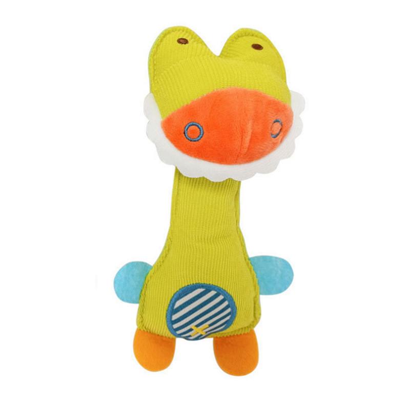 Children's Plush Rattle Stick With Bell Baby Animal Hand Grabbing Stick Soothing Toy Supplier From China