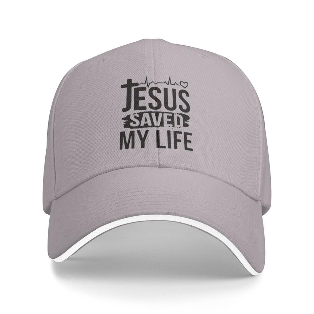 Unisex Baseball Hats Jesus Saved My Life Logo Outdoor Streetwear Summer Sports Baseball Caps Hip Hop Cap Casquette Hats