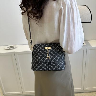 PU Leather Women Shoulder Bag Female Deer Pendant Handbags Girl Small Crossbody Bag Fashion Shell Shape Messenger Bag
