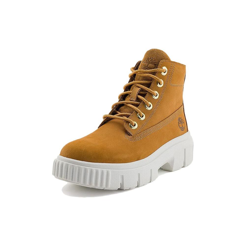 Timberland Lightweight Top Layer Cowhide Breathable Warm Wear-Resistant Short Outdoor Boots Women Boots Wheat A5P2D