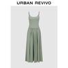 UR Casual Beaded Strap Cinch-Waist Dress