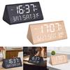 Digital Alarm Clock, Bedroom Alarm Clock, Wooden, Wood Decor