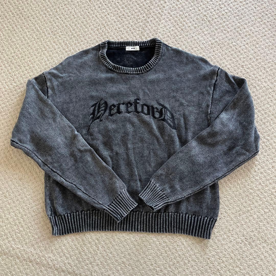WEGO Gray Crew Neck Sweater L