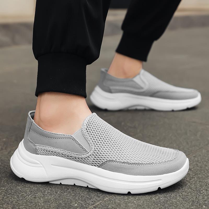 Spring and summer men's casual shoes men's shoes mesh breathable lightweight non-slip sports shoes outdoor walking