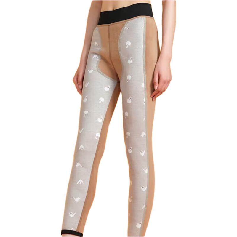 

Женские термобрюки Yiershuang из 3-слойного утиного пуха и овечьей шерсти 2XL