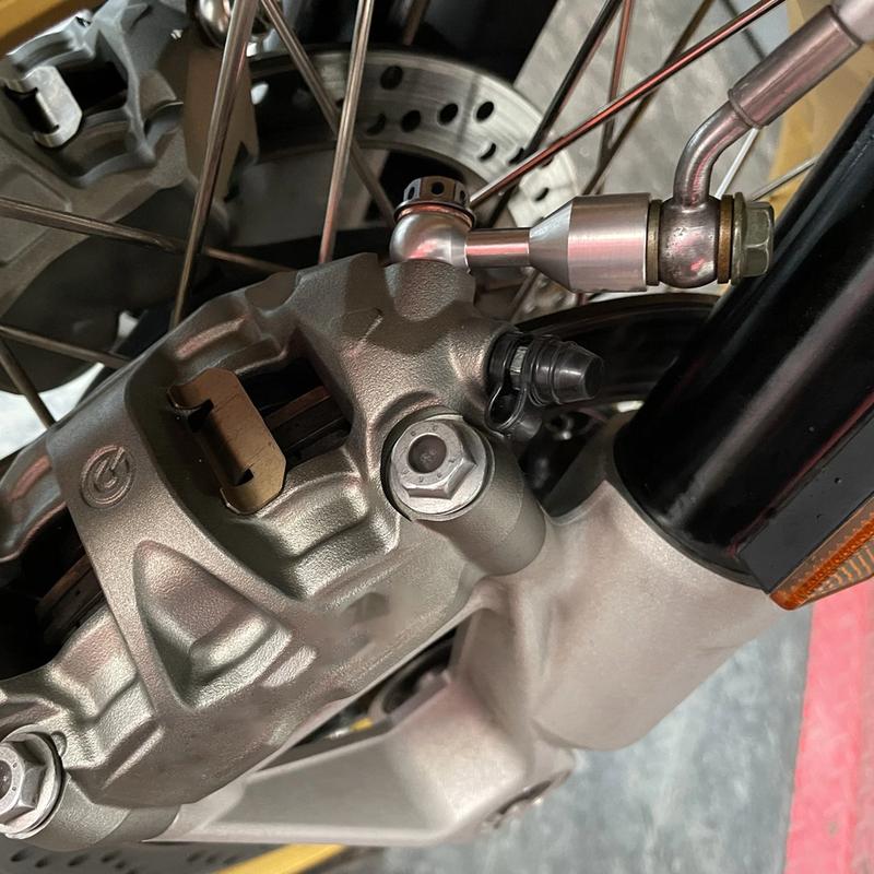 Universal M10*1.25 Aluminium Alloy Stainless SteelMotorcycle Brake Fluid Hose Extension Bracket Accessory For Honda Yamaha Suzuk