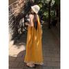 Yellow Tassel Suspender Dress for Women's Summer Feeling Super Good-looking Seaside Vacation Dress