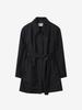 Luvm Wool Trench Half Coat_Black