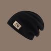 Coldproof Plush Beanies Hats Thickened Letter Pullover Hats Fashion Fleece Knit Beanies  Autumn