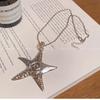 Wind Pentagram Sweater Chain Versatile Fashion Sweater Chain Long Chain Neck Chain Star Necklace Sweater Chain