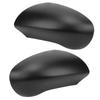 Door Rear View Mirror Cover Left Right Side ABS Black Door Wing Mirror Cover Cap Replacement for Nis