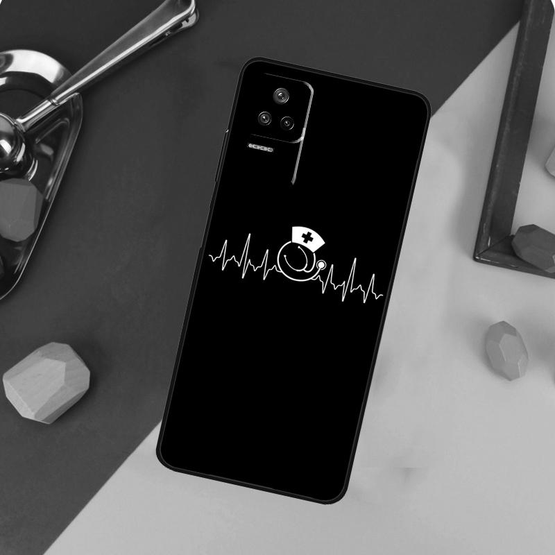 Nurse Heartbeat Case For Xiaomi 15 14 13 Ultra 11T 12T 13T 14T Pro POCO X7 Pro X3 X5 X6 F5 F6 M6 Pro Funda