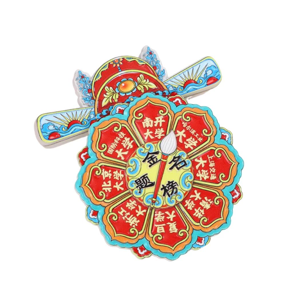 

Cartoon New Year Magnetic Sticker Rotatable God Of Wealth 3d Refrigerator Magnets Celebration Creative Home Kitchen Decoration