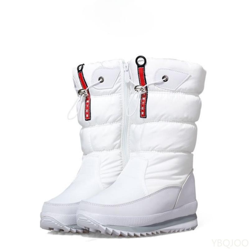 Winter Thick Warm Women'S Snow Boots With Anti Slip Wear-Resistant Midsole Large Size Comfortable Women'S Cotton Shoes