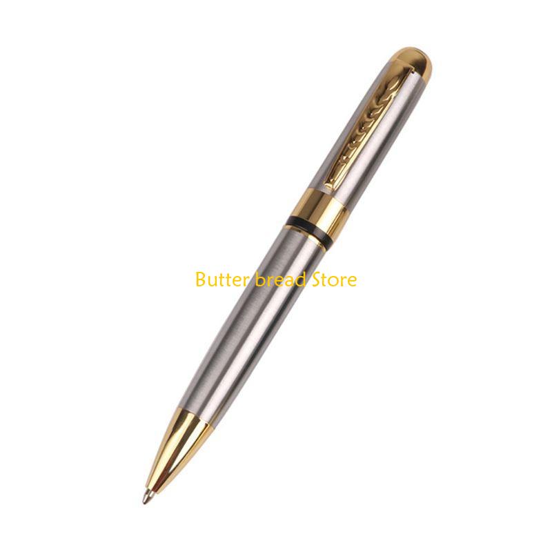 W89C 1.0mm Luxury Metal Rotary Ballpoint Pen Rollerball Business School Off