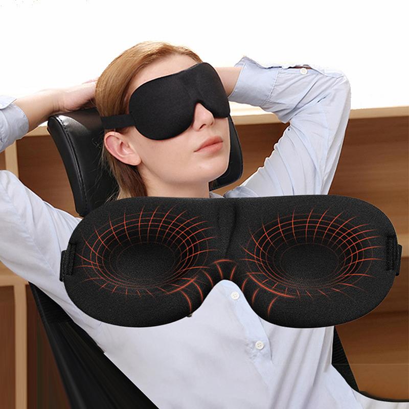 Masque de Sommeil Masque pour les Yeux Doux Masque Oculaire Bloquant la Lumière Masque pour les Yeux de Voyage Pour Masque de Sommeil 3D Patch de Nuit Portable