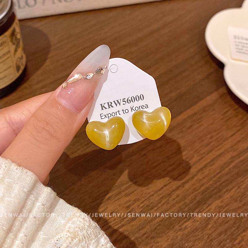 Серьги-пусеты «Дофамин цвета любви» женские, легкая роскошь, высококлассные, модные, оптом