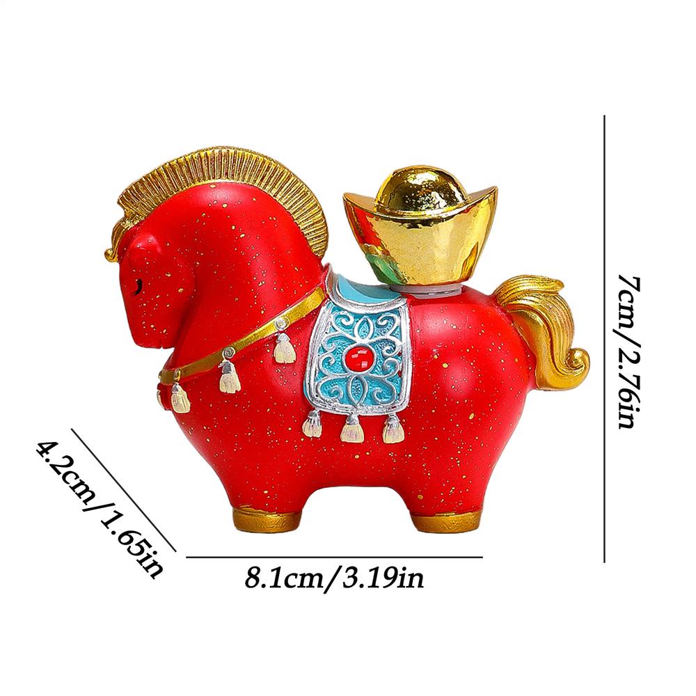 Horse Sculpture Wealth Symbol Sculpture Horse Stuff 2026 New Year For Home Women Men Christmas Bedroom Birthday Chinese