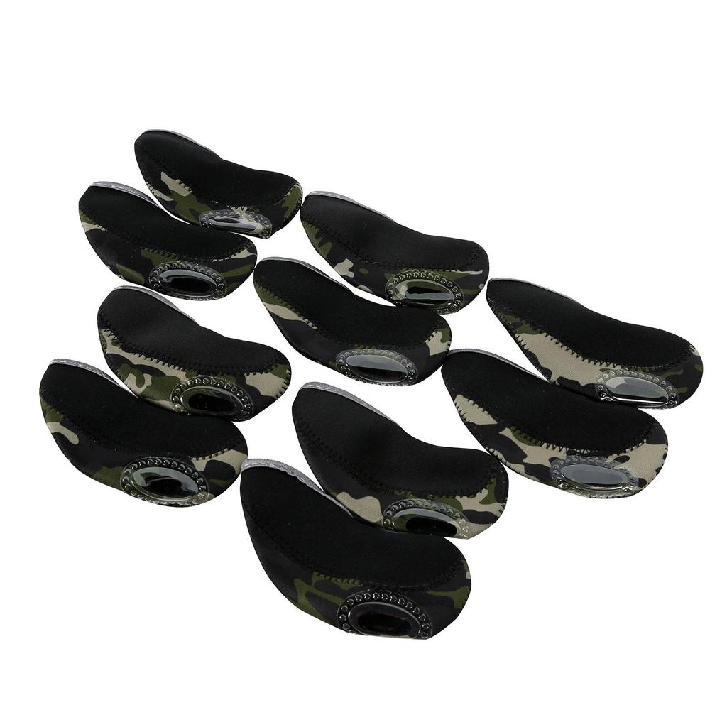 10x Waterproof Golf Iron Headcovers Golf Club Head Cover Viewable Window