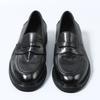 Luxury Design British Loafers Slip On Genuine Leather Breathable Comfortable Black Oxfords Men'S Classic Commuting Formal Shoes