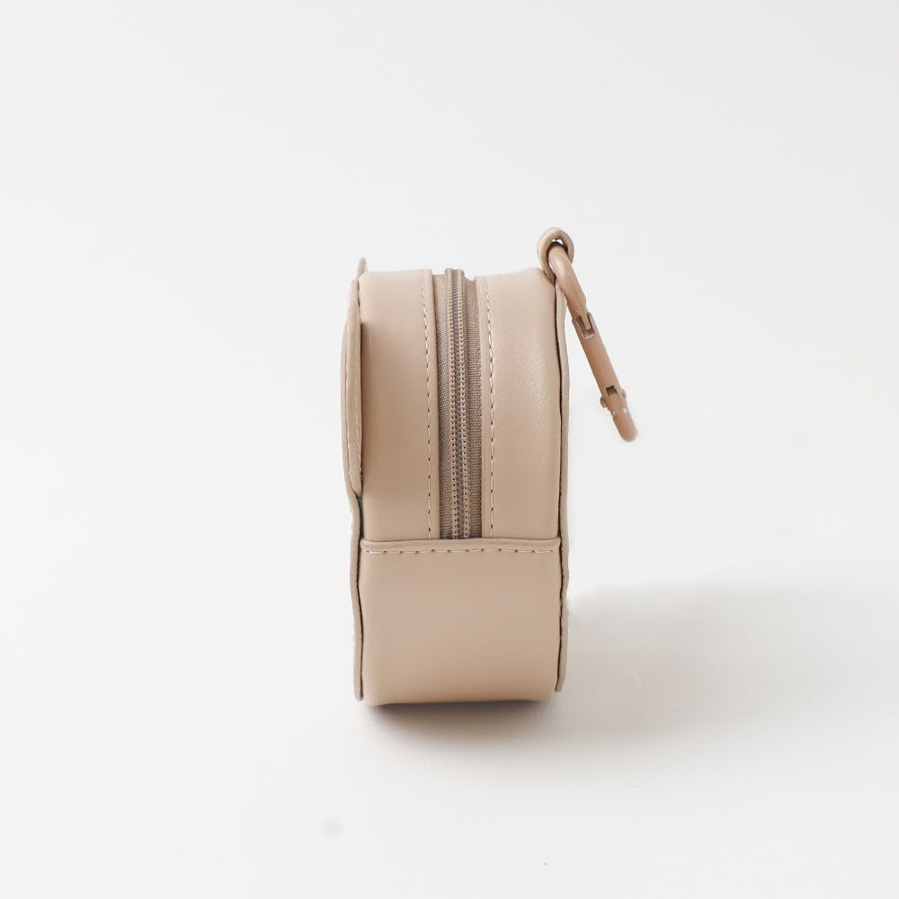 Monchéri [Bear Mini Pouch with Carabiner] Dog, Small Dog (FREEBeige) Cute, Stylish, Popular Brand, Toy Poodle, Chihuahua