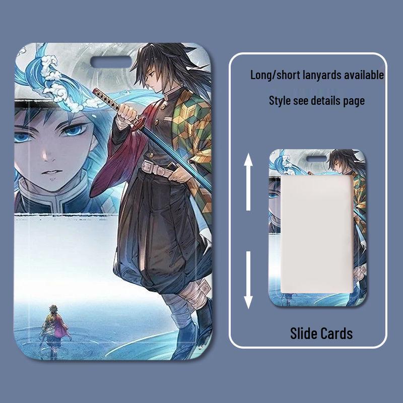 Demon Slayer Giyu Tomioka Anime Card Holder – Student, Meal, Campus, Bus & Work ID