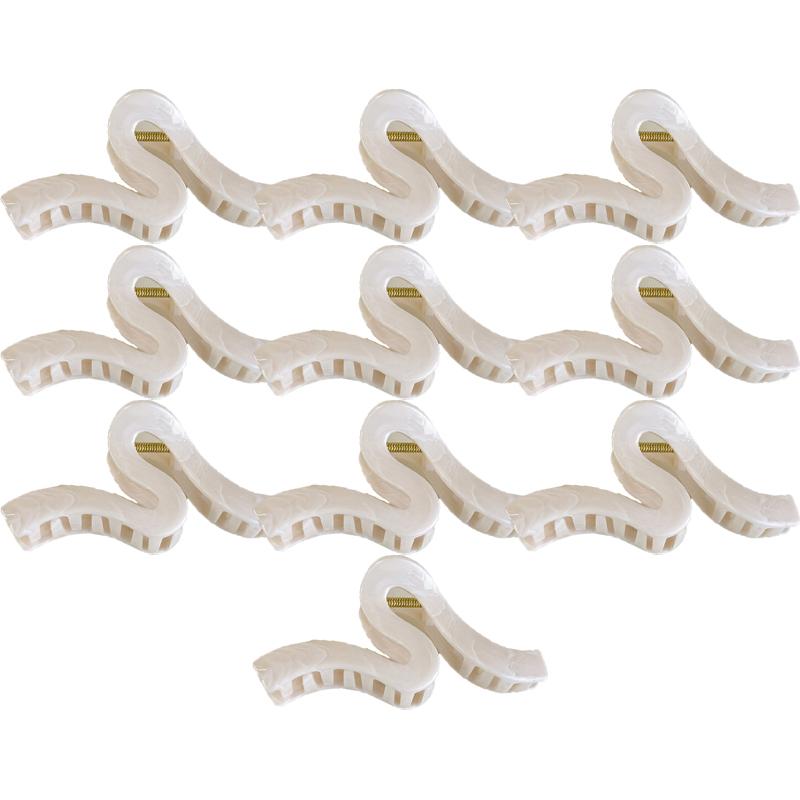 Smudge Textured Hair Clip Women's High-end Sense Wavy Flowers Shark Clips Versatile Hair Accessories