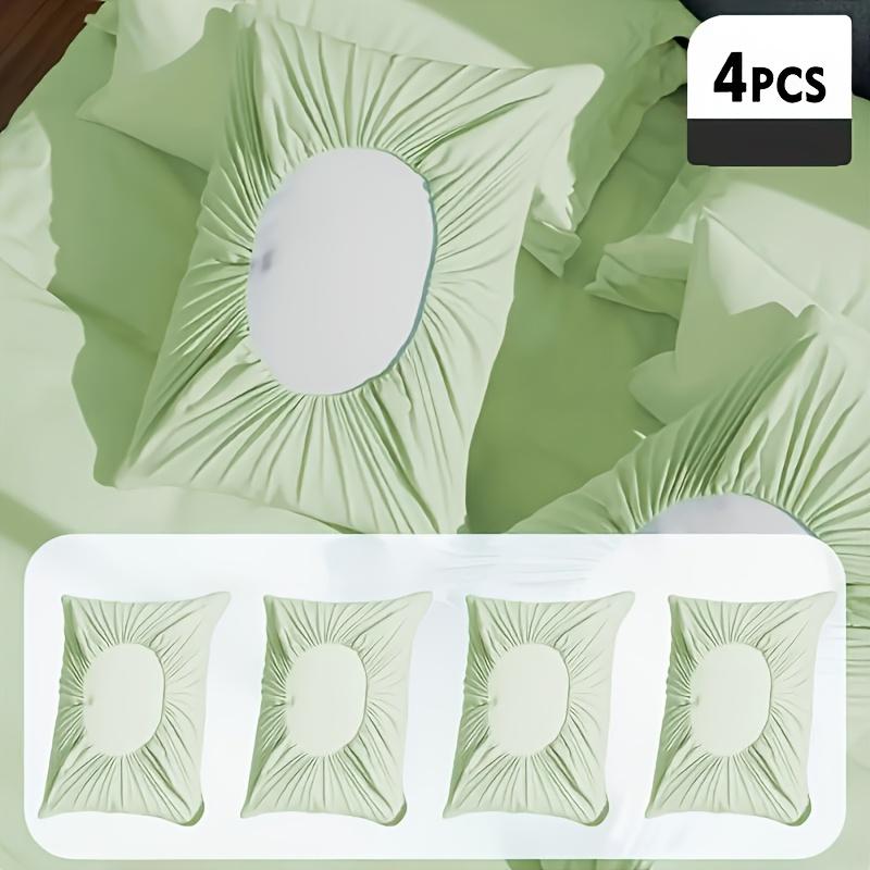 4pcs Soft Travel Pillowcases, Thickened Fabric, Hand Washable for Hotel, Salon, Camping & Travel.